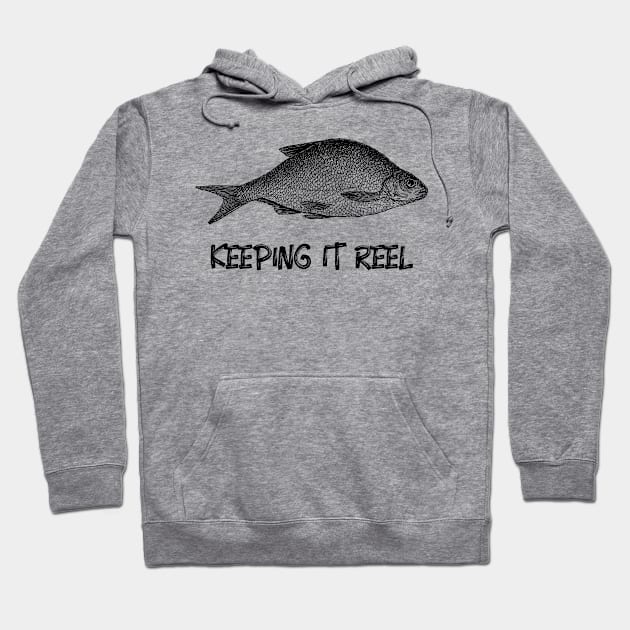 Keeping it reel Hoodie by Biddie Gander Designs